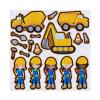 Construction Worker Crew Felt Play Art Set Flannel Board Story Storyboard Pieces view 2