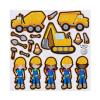 Construction Worker Crew Felt Play Art Set Flannel Board Story Storyboard Pieces view 3