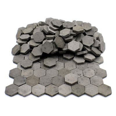 Sarina Crafts Hex Clay Brick Pavement Stones for Dollhouse Models and Military Dioramas (Gray)
