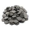 Sarina Crafts Hex Clay Brick Pavement Stones for Dollhouse Models and Military Dioramas (Gray) view 4