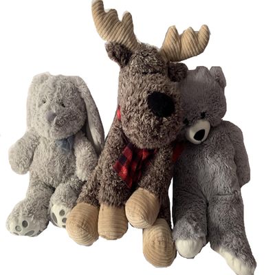 Aunt Sandy's Sewing Weighted Stuffed Animal, Bunny, Moose or Teddy Bear with 4 lbs, Washable Plush Weighted Buddy, Autism
