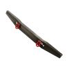 Atomik Alloy Scale Rear Bumper - RC Car Replacement for Vaterra Ascender - Hardened Billet 6061 Aluminum, Rear Chassis Upgrade Part VTR231036 - Grey view 1
