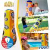 INFLATABLE DUDES Target Bag - Double-Sided - Ninja Dinosaur 47 Inches - Kids Punching Bag | Already Filled with Sand| Bop Bag | Inflatable Bopper | Boxing | Punching Bag for Kids- (Rex and Nobi) view 2