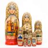 The Golden Ring Russian Nesting Doll 7pc/8" Multimedia Matryoshka view 1