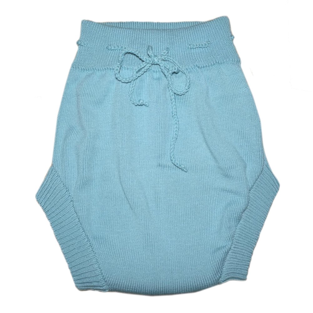 100% Merino Wool Adult Soaker Cloth Diaper Cover Shorts Knit Knitted Handmade Pants (as1, alpha, s, regular, regular, Aqua Blue)