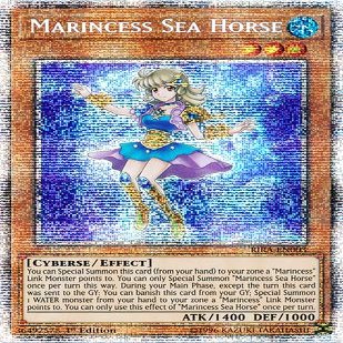 Yu-Gi-Oh! - Marincess Sea Horse - RIRA-EN003 - Prismatic Secret Rare - 1st Edition - Rising Rampage