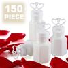 150 Pack Mini White Double Heart Bubble Bottle (pre-Filled) - Party Favor for Wedding, Anniversary, Engagement, Bridal, Celebration, Valentines Day, Family Reunion, and Gift for Couple Boy Girl view 1