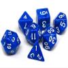 7 Piece Blue Fossil Polyhedral Dice Set - Classic RPG Dice Set for Tabletop Gaming - Includes a Free Small Dice Bag view 2
