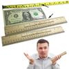 American Scientific Measurement Corporation Trick Ruler, 2-Piece Novelty Rulers, Size Enhancement Prank, 33% Bigger, Wooden, 9 inches view 1