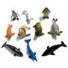 DOITEM 50 Pack Assorted Mini Vinyl Plastic Ocean Sea Animal Figures Toy Set, Realistic Under The Sea Life Figure Bath Gift for Child Educational Kids Party Cake Cupcake Topper view 3