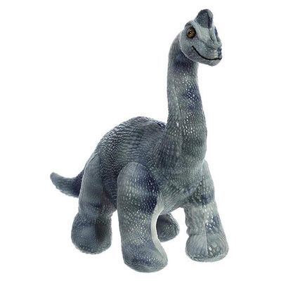 Aurora Ferocious Dinos & Dragons Diplodocus Stuffed Animal - Prehistoric Fun - Cuddly Companions - Gray 13 Inches