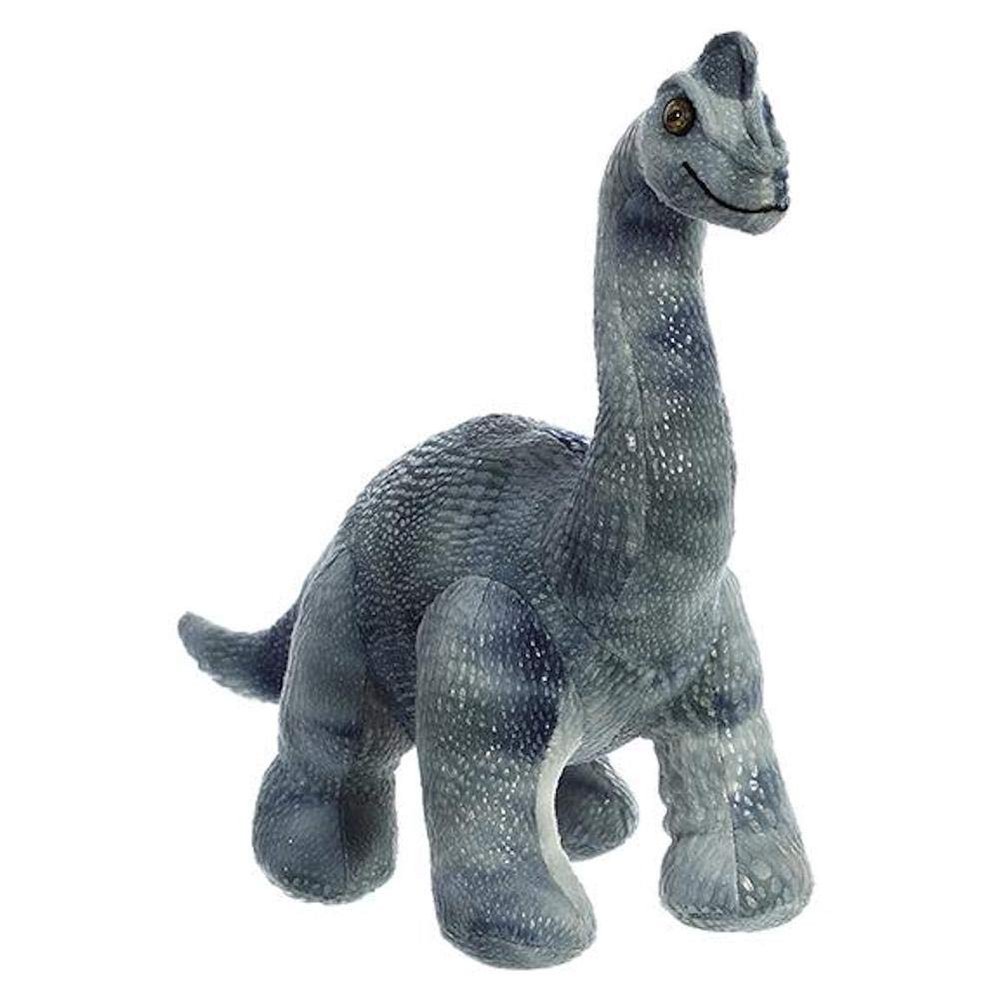 Aurora Ferocious Dinos & Dragons Diplodocus Stuffed Animal - Prehistoric Fun - Cuddly Companions - Gray 13 Inches