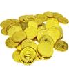 TCOTBE Pirate Gold Coins Plastic Set of 100,Play Gold Treasure Coins for Play Favor Party Supplies, Pirate Party, Treasure Hunt Game and Party Favors view 3
