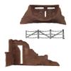 BMC Classic Marx Axis Ambush - 14pc Brown Plastic Army Men Playset Accessories view 4