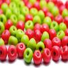 40 Red and Green Apple Dollhouse Miniatures Toys & Food Kitchen by Handmade Size 1.0x1.0 cm view 1