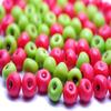 40 Red and Green Apple Dollhouse Miniatures Toys & Food Kitchen by Handmade Size 1.0x1.0 cm view 2