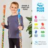 Plus Plus 500 Piece Super Tube, Interlocking Building Block 3D Puzzle Kit, Kids Stem Connecting Toys - Neon Color Mix view 3