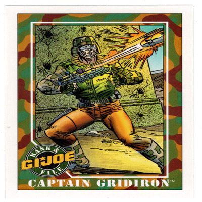 Captain Gridiron - G.I. Joe Series 1 (Trading Card) # 29 - Impel 1991 NM/MT