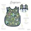 BapronBaby Camping Bears Bapron - No Neck Tie Safer Bib for Baby & Toddler - Soft Waterproof Stain Resistant - Machine Washable - Sz Preschool 3-5yrs view 2