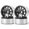 4Pcs 2.2 Alloy Beadlock Wheel Rims for 1/10 RC Wraith SCX10 TRX-4 D90 Crawler Car (Titanium) view 1