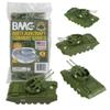BMC Classic Payton Anti-Aircraft Tanks - 4pc OD Green Plastic Army Men Vehicles view 1