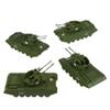 BMC Classic Payton Anti-Aircraft Tanks - 4pc OD Green Plastic Army Men Vehicles view 4