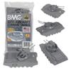BMC Classic Payton Anti-Aircraft Tanks - 4pc Gray Plastic Army Men Vehicles view 1