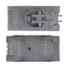 BMC Classic Payton Anti-Aircraft Tanks - 4pc Gray Plastic Army Men Vehicles view 3