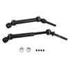 1Pair Front and Rear Aluminum Alloy RC CVD Steel Drive Shaft Axle Transmission Axle Joint Compatible with Traxxas Slash 4X4 Stampede Rustler VXL HQ727 Short Truck view 1