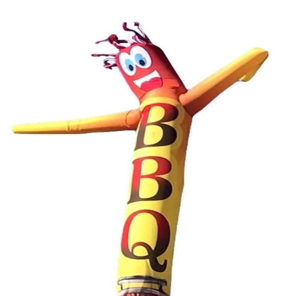 Inflatable Tube Man Guy Puppet 18ft - BBQ (Yellow/Red) - Air Powered Dancer - Body only, Without air Blower