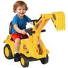 HOMCOM Ride On Excavator Pull Cart, Kids Digger Ride on Truck with Horn, Under Seat Storage, Sit and Scoot Pretend Play Toy Construction Car for Ages 18-48 Months view 1