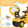 HOMCOM Ride On Excavator Pull Cart, Kids Digger Ride on Truck with Horn, Under Seat Storage, Sit and Scoot Pretend Play Toy Construction Car for Ages 18-48 Months view 4