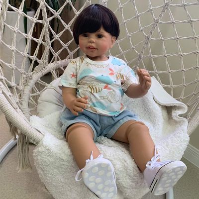 28inch 70cm Reborn Toddler Boy Doll Lifelike Artist Desgin Ball Jointed Dolls Real Child Model Collectible Doll High Qualtity Masterpiece Children Clothes