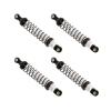 Atomik Alloy Front & Rear Shock Set - RC Car Replacement for Axial SCX10 II - Hardened Billet 6061 Aluminum - Front & Rear Chassis Upgrade - Black view 1