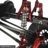 Atomik Alloy Front & Rear Shock Set - RC Car Replacement for Axial SCX10 II - Hardened Billet 6061 Aluminum - Front & Rear Chassis Upgrade - Black view 2