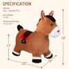 INPANY Bouncy Horse Hopper for Toddlers - Hopping/Bouncing Horse, Inflatable Ride-on Animal Toy for Kids/Children - Plush Covered (Includes Pump) view 4