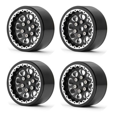 4Pcs Alloy 1.9" Beadlock Wheel Rims for 1/10 RC TRX-4 SCX10 CC01 D90 90034