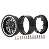 4Pcs Alloy 1.9" Beadlock Wheel Rims for 1/10 RC TRX-4 SCX10 CC01 D90 90034 view 3