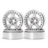 4Pcs 2.2" Alloy Beadlock Wheel Rims for 1/10 RC Axial Wraith RR10 SCX10 TRX-4 D90 (Silver) view 1