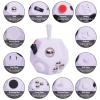 UOOEFUN Fidget Toys Cube,12 Sided Finger Cube,Sensory Toys Relief Stress,Autism and Anxiety Depression Anti for Kids Adults Improve Focus (White) view 3