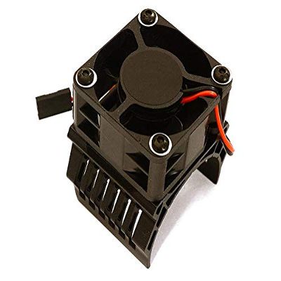 Integy 42mm Motor Heatsink+40x40mm Cooling Fan 16k RPM for 1/10 Summit & E-Revo