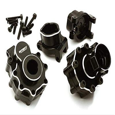 Billet Machined Alloy Rear Portal Drive Housing Set w/Mount for Traxxas TRX-4