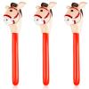 3 Pieces Inflatable Stick Horse Inflatable Horsehead Stick for Theme Party Decoration, 37 Inches view 1