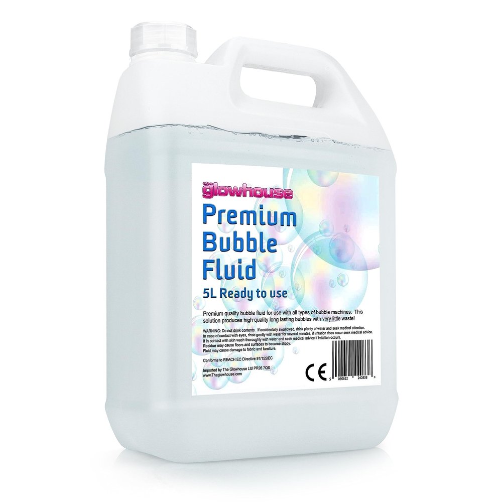 Premium Bubble Solution 169 oz  Non-Toxic, Ready-to-Use Bubble Fluid for Kids & Adults, Long-Lasting Refill for Bubble Machines, Bubble Guns & Wands, Creates Big Strong Bubbles for Indoor/Outdoor Fun