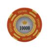 Versa Games Crown Casino Clay Poker Chips in 13.5 Gram Weight - Pack of 50 (Choose Colors) (Orange) view 1