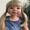 34inch Reborn Toddler Dolls,Huge Baby Full Body Hard Vinyl Girl Realistic Doll with Long Hair Age 3 Dress Model Collectible High Qualtity(no Girl Parts) view 2