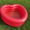 Ban.do Red Heart-Shaped Inflatable Swimming Pool, Large Blow Up Pool Fits 2-3 Adults, Red Heart view 3