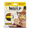 CARIOCA Mask Up Animals, Face Painting Kit for Boys and Girls, Make-up Sticks Ideal for Christmas, Halloween, Carnival and Parties - 3 Colours and 2 Tutorials - Dermatologically Tested view 1