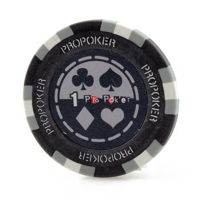 Versa Games Pro Poker Chips in 13.5 Gram Weight - Pack of 50 (Choose Colors) (Gray)
