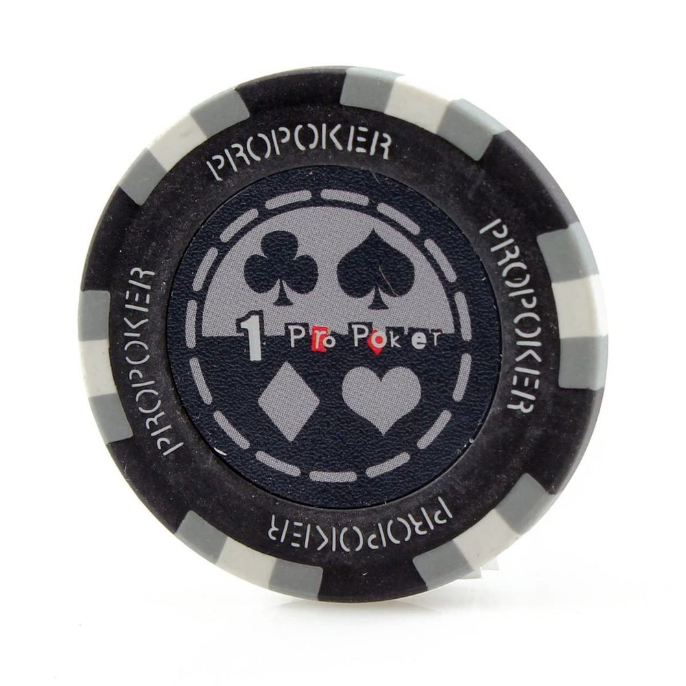 Versa Games Pro Poker Chips in 13.5 Gram Weight - Pack of 50 (Choose Colors) (Gray)